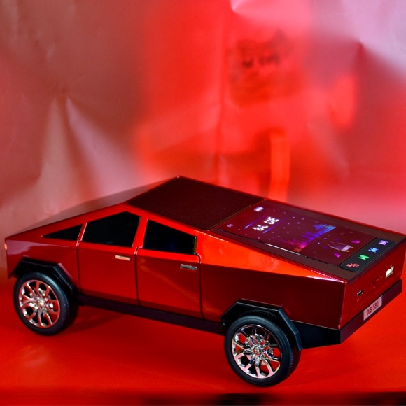 Tesla Cybertruck Shape Bluetooth Portable Speaker LED Screen XHD SOUND 12" - Picture 3 of 4